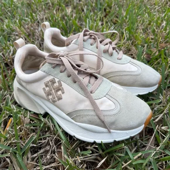 Tory Burch Good Luck Trainers Sneakers Size 10 - Picture 3 of 12
